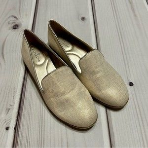 Bandolino Latter Loafer Beige Gold Size 6.5